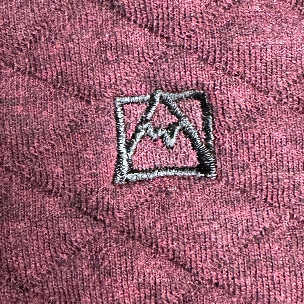 Avalanche Outdoor Quilted Burgundy Pullover Cozy Cotton Blend, Snap Front Large - Picture 11 of 11